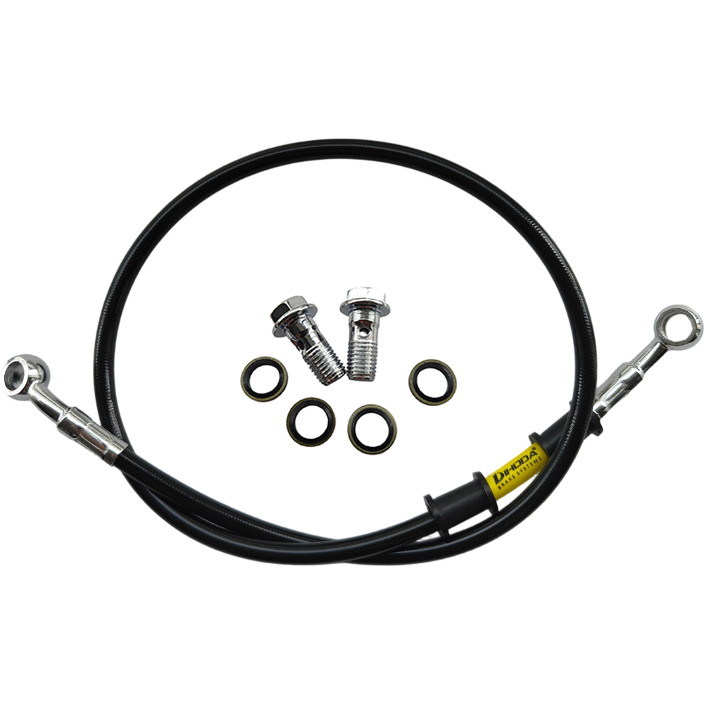 28°-28° Black Braided Stainles - Motorcycle Brake Cable review and price